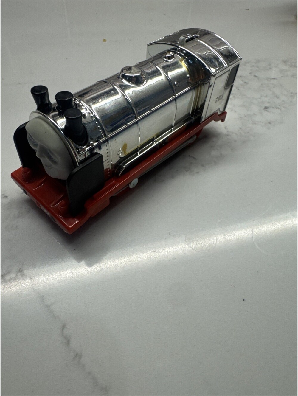 Thomas & Friends TrackMaster Merlin the Invisible 783 Silver Chrome Motorized
